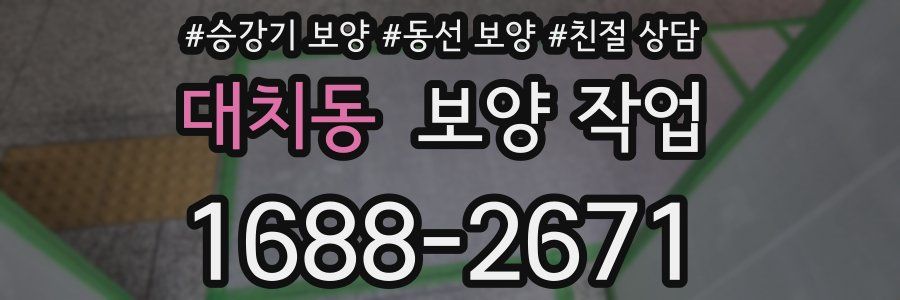 대치동 보양 작업