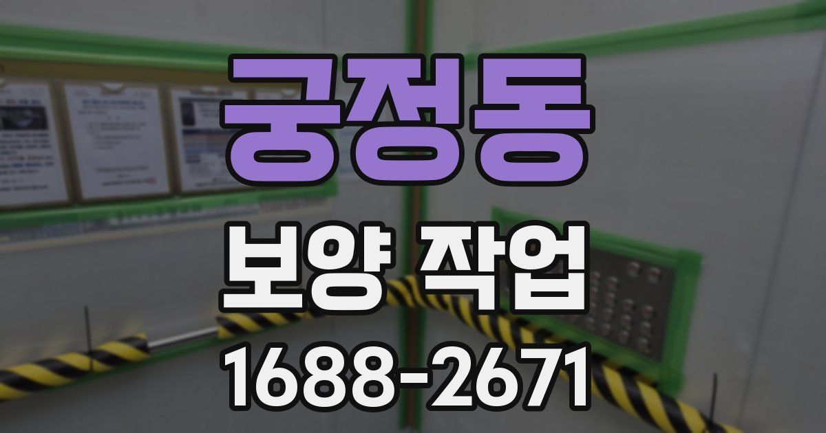 궁정동 보양 작업