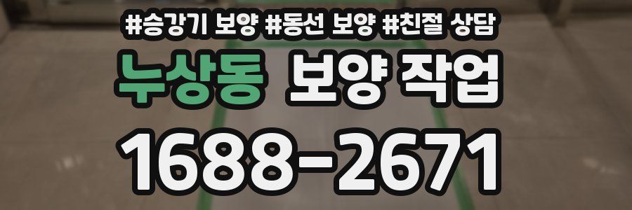누상동 보양 작업