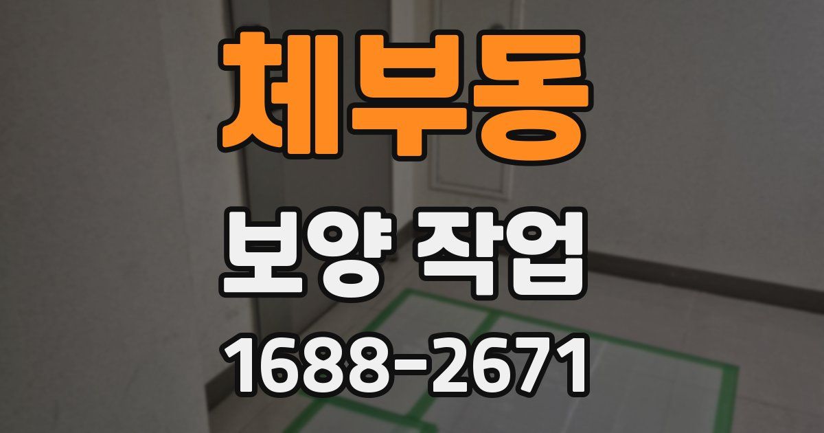 체부동 보양 작업