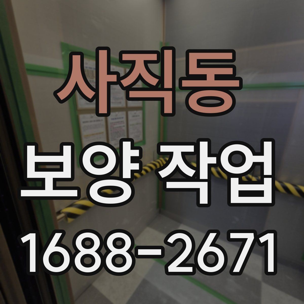 사직동 보양 작업 전후 사진으로 보는 현장 변화
