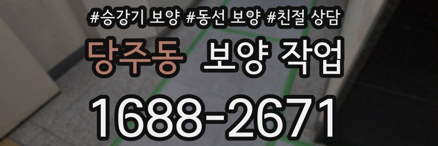 당주동 보양 작업