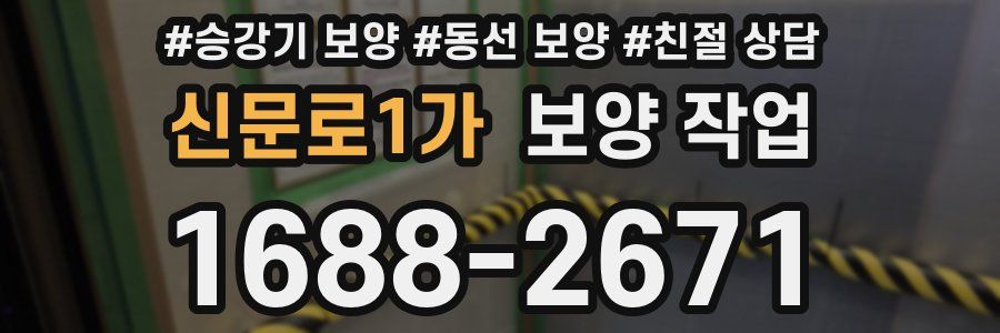 신문로1가 보양 작업