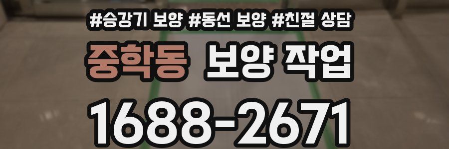 중학동 보양 작업