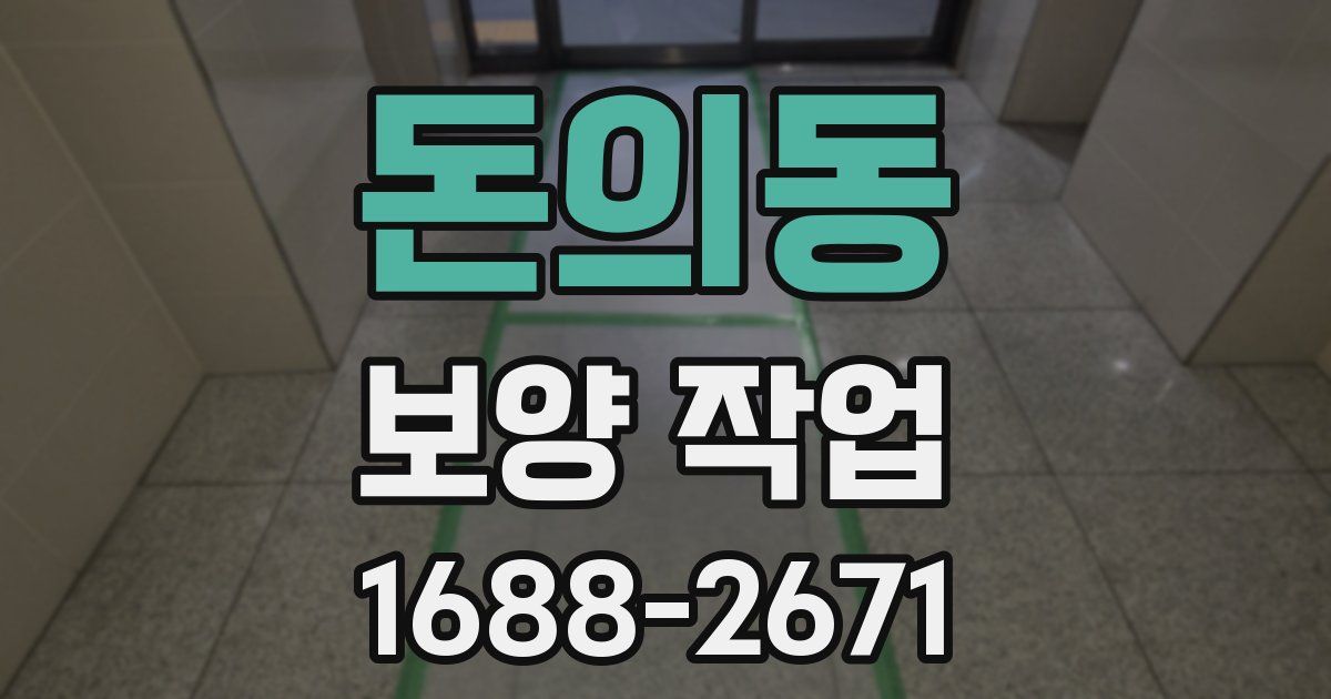 돈의동 보양 작업
