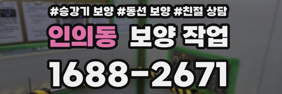 인의동 보양 작업
