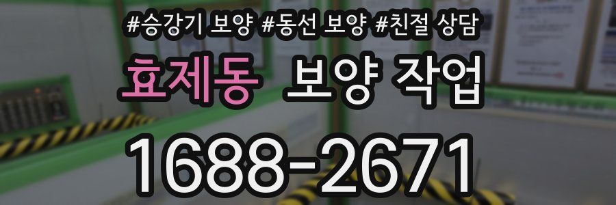 효제동 보양 작업