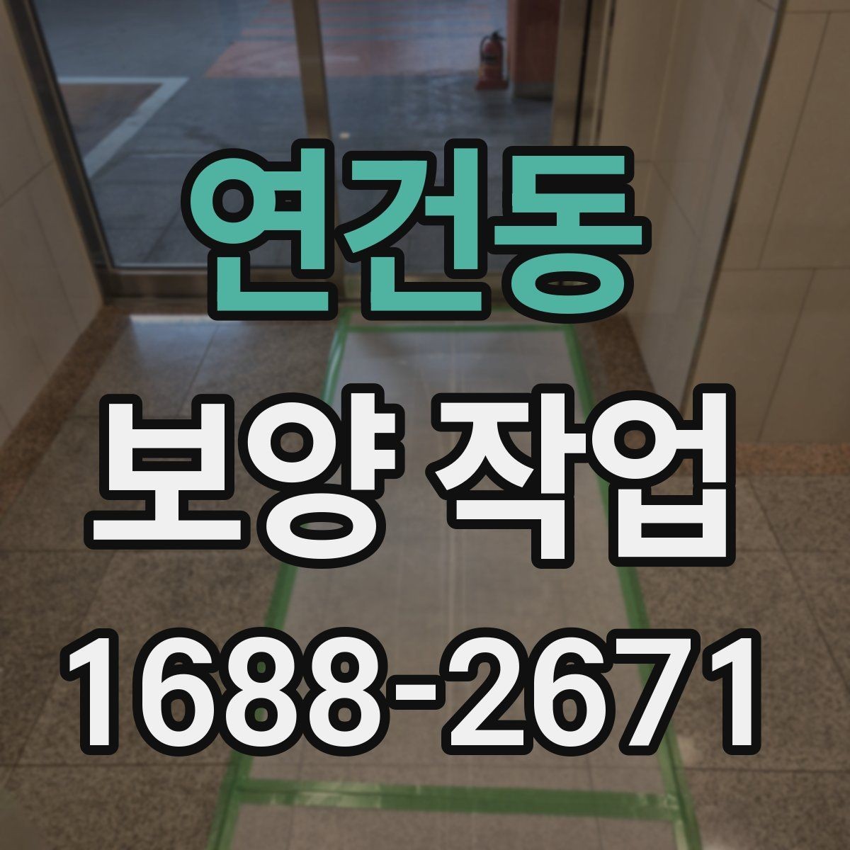 연건동 보양 작업 품질 확인을 위한 점검 항목