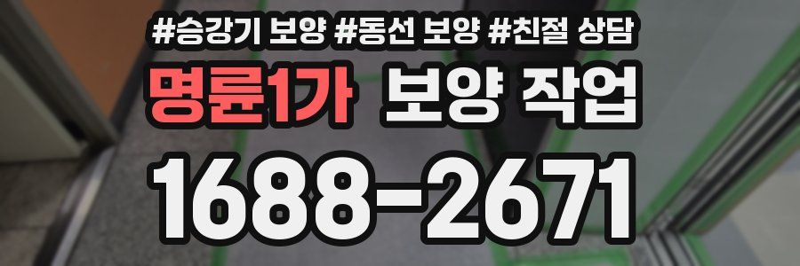 명륜1가 보양 작업