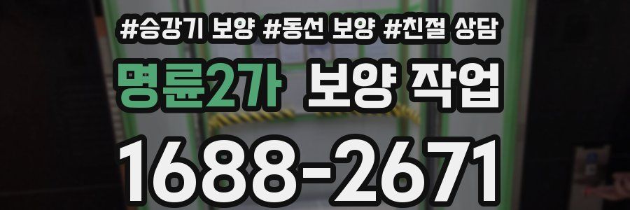 명륜2가 보양 작업