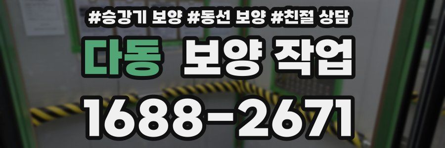 다동 보양 작업
