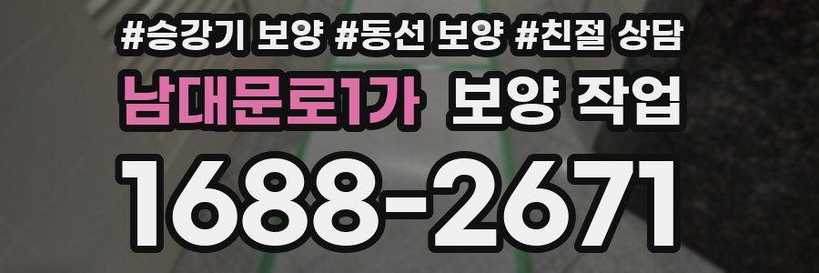 남대문로1가 보양 작업