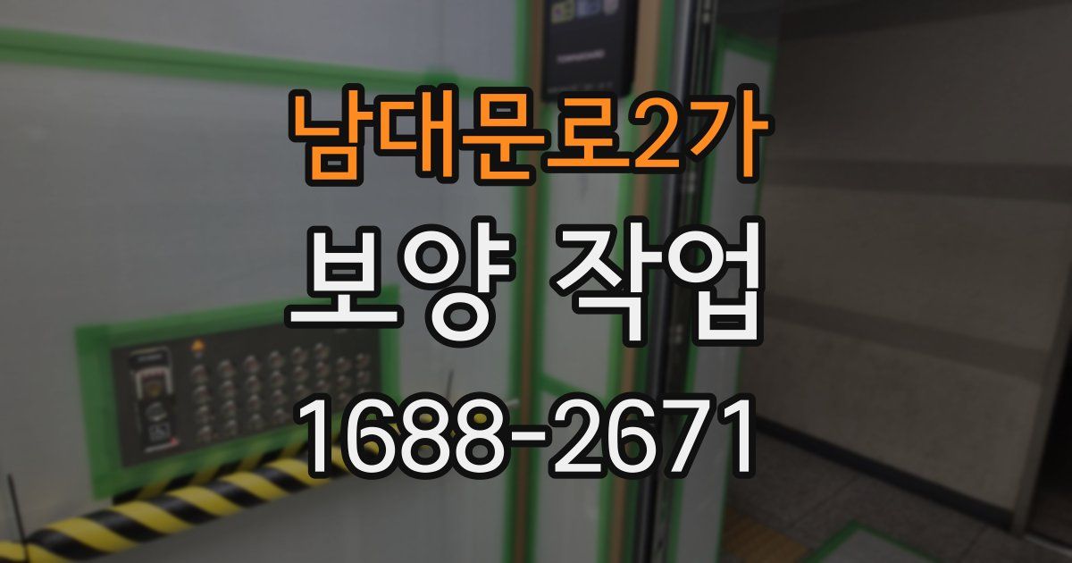 남대문로2가 보양 작업