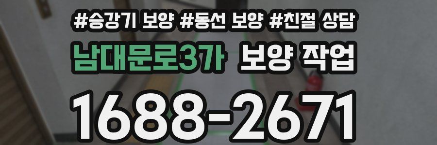 남대문로3가 보양 작업