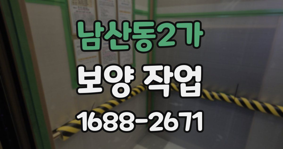 남산동2가 보양 작업