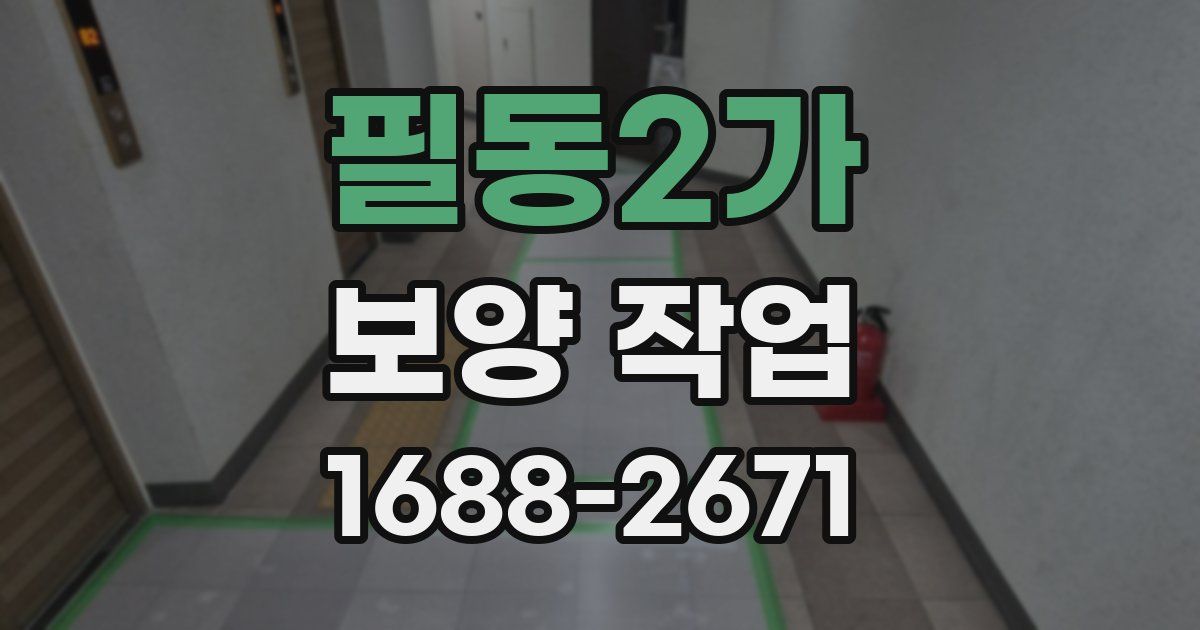 필동2가 보양 작업