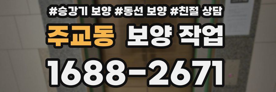 주교동 보양 작업