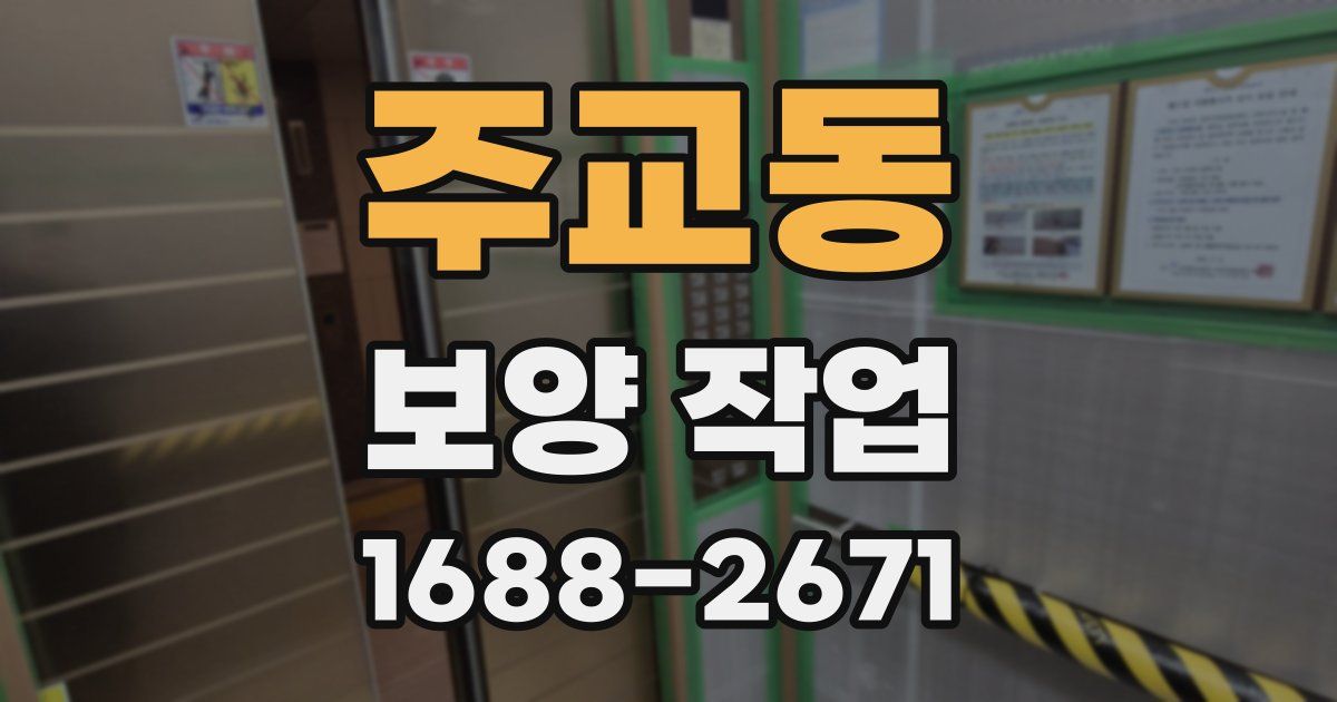 주교동 보양 작업