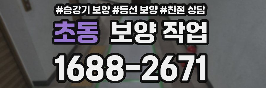 초동 보양 작업