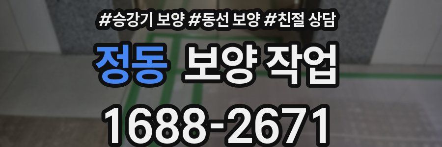 정동 보양 작업
