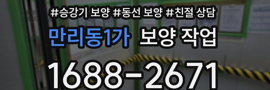 만리동1가 보양 작업
