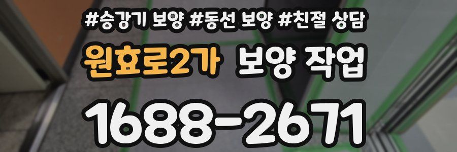 원효로2가 보양 작업