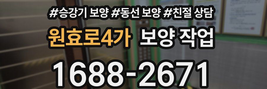 원효로4가 보양 작업