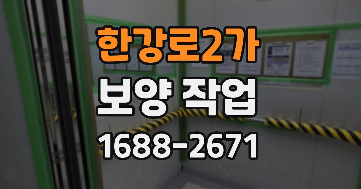 한강로2가 보양 작업
