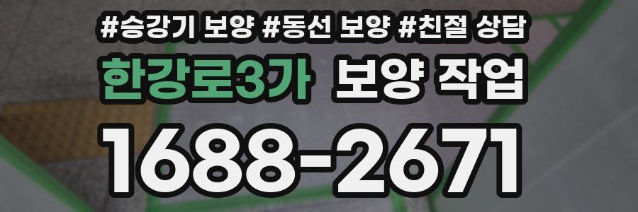 한강로3가 보양 작업