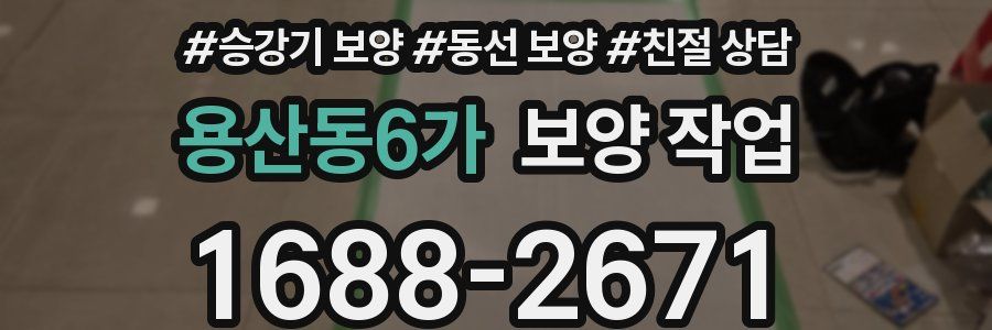 용산동6가 보양 작업