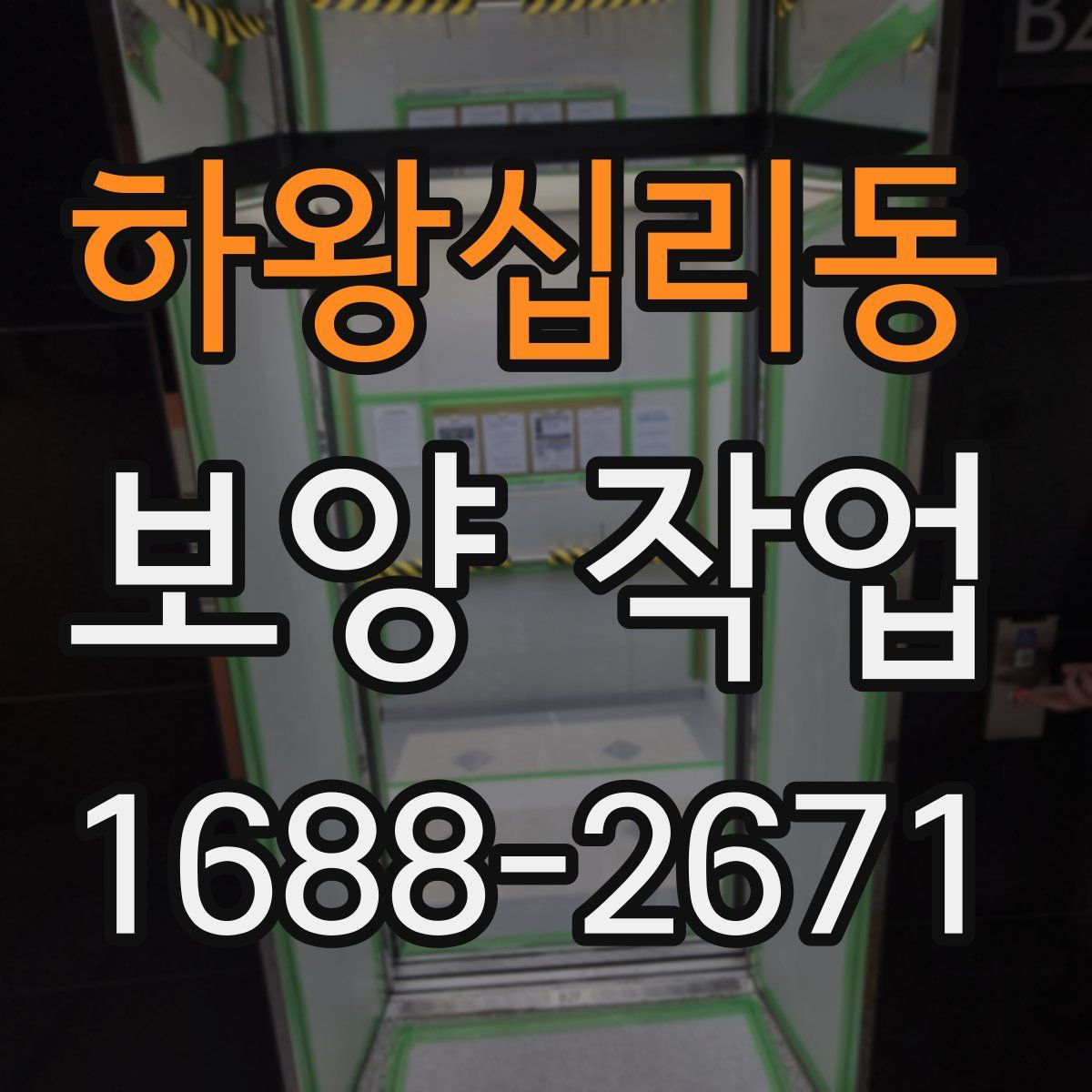 하왕십리동 보양 작업