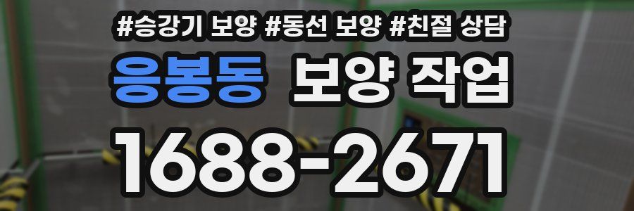 응봉동 보양 작업