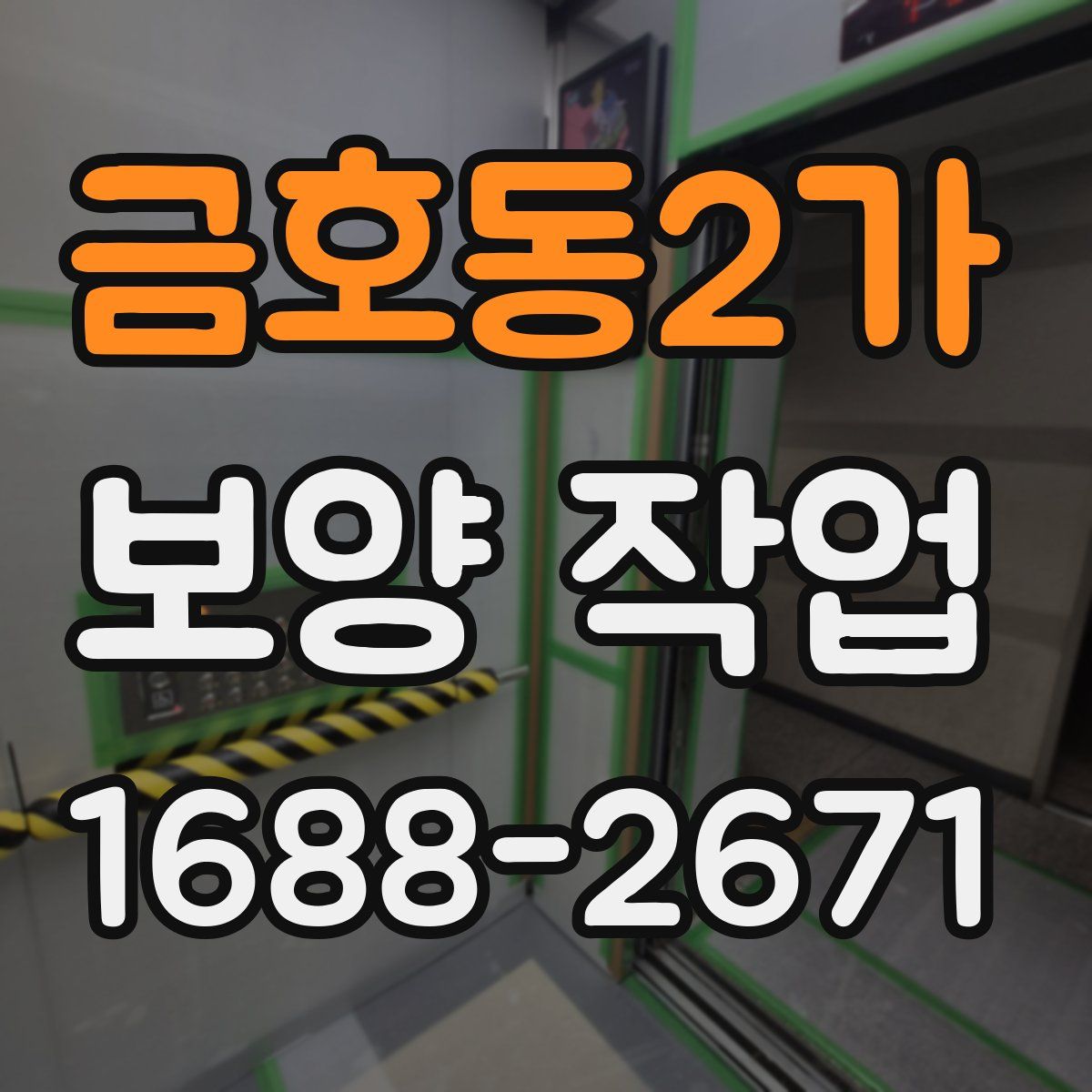 금호동2가 보양 작업