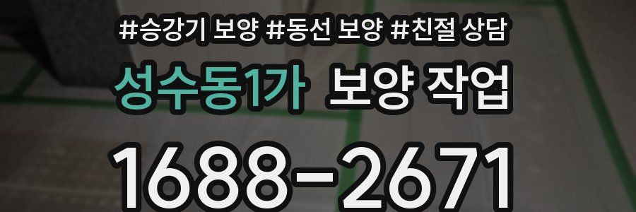 성수동1가 보양 작업