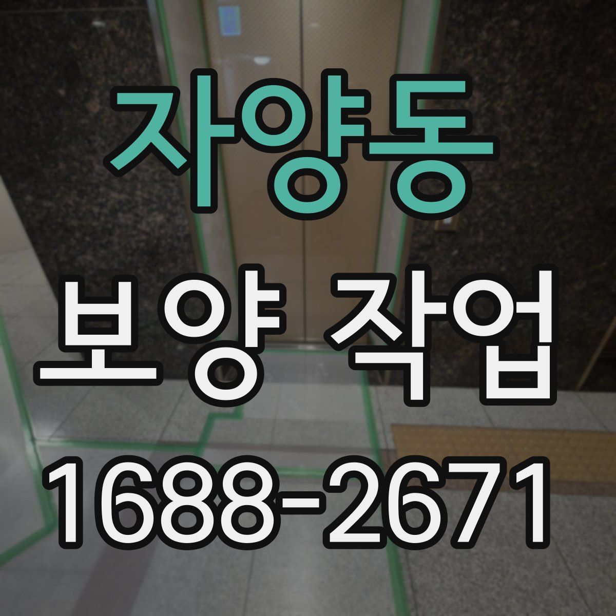 자양동 보양 작업