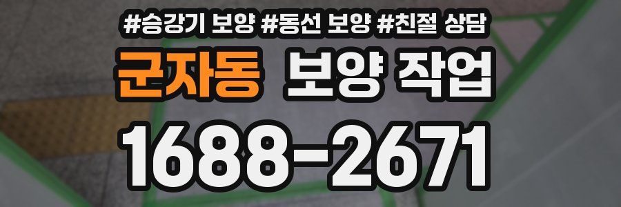 군자동 보양 작업