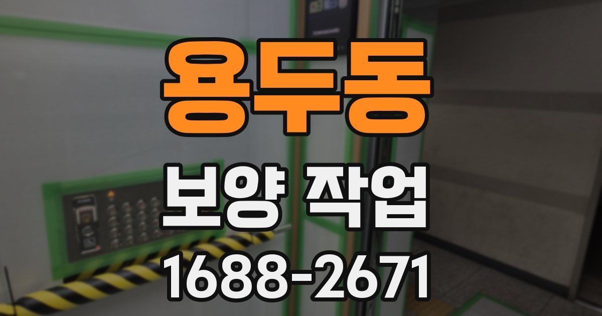 용두동 보양 작업