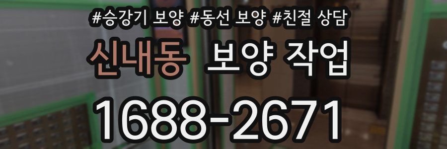 신내동 보양 작업