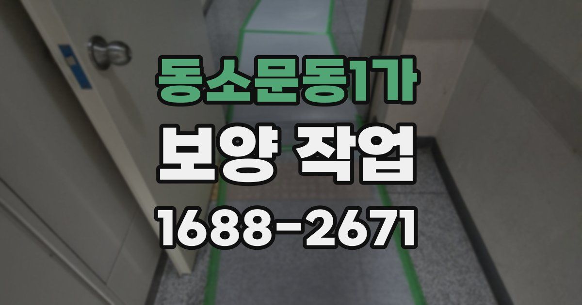 동소문동1가 보양 작업