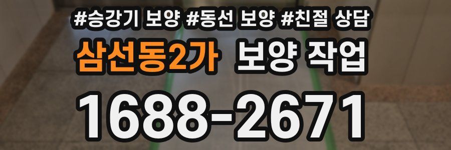 삼선동2가 보양 작업