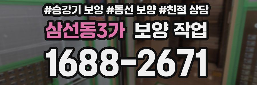 삼선동3가 보양 작업