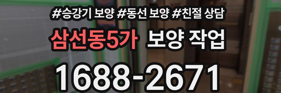 삼선동5가 보양 작업