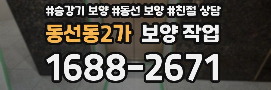 동선동2가 보양 작업