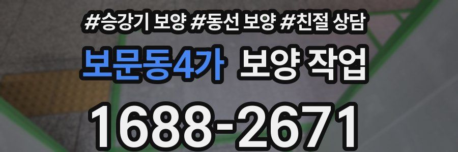 보문동4가 보양 작업