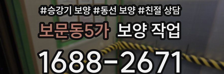 보문동5가 보양 작업