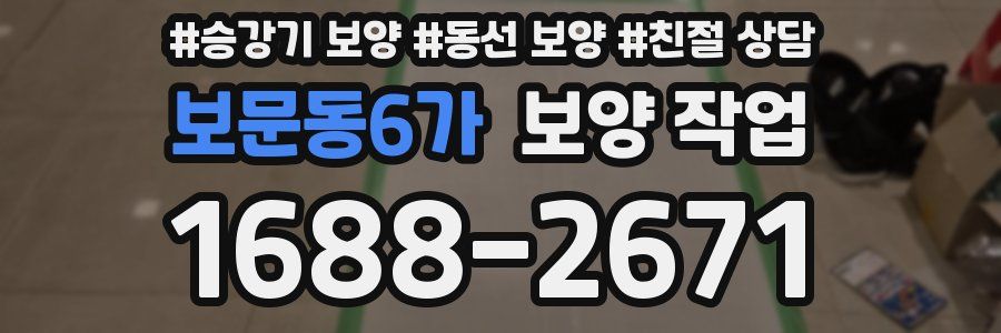 보문동6가 보양 작업