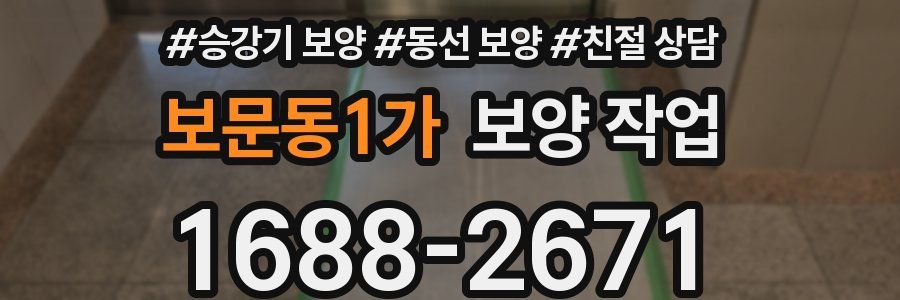 보문동1가 보양 작업