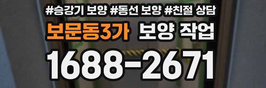 보문동3가 보양 작업