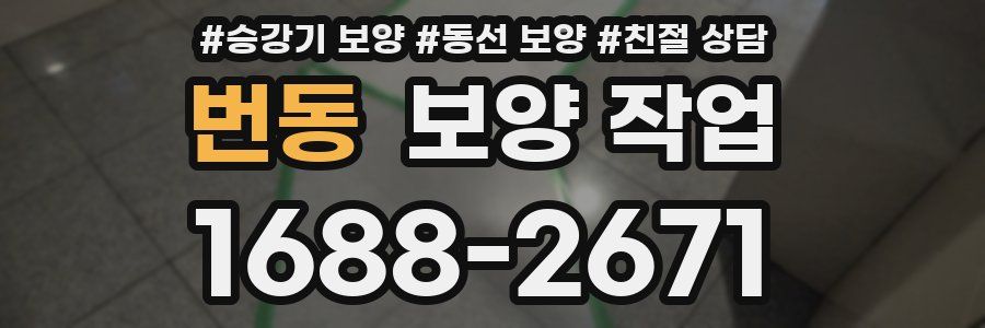 번동 보양 작업