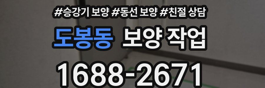 도봉동 보양 작업